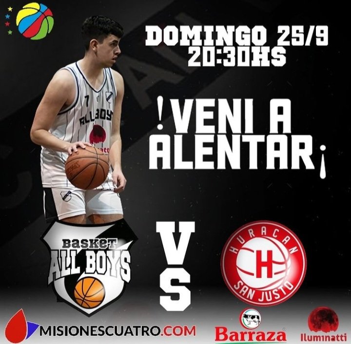 Este Domingo se viene la 9° fecha de la #LigaMetropolitana
<a href="/BasquetAllBoys/">All Boys Basquetbol</a> recibe a <a href="/hsjbasket/">Huracán de San Justo</a> a las 20:30hs
Venite a alentar!! El albo va puntero , con 7 victorias en 7 partidos..y la clasificación al #TorneoFederal 2023 se puede dar esa noche..
Te esperamos
#VamosAllBoys