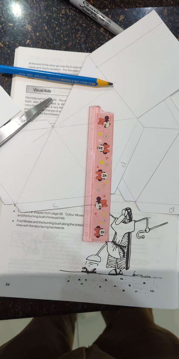 I'm on craft tomorrow at Sunday school. Finally my leaving-cert technical graphics has found a use.