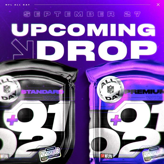 Diamond (@diamondnfl) on Twitter photo Series 2 <a href="/NFLALLDAY/">NFL ALL DAY</a> Tier Sneak Peak.
🥉 Derwin James Common /5k
🥉 Garret Wilson Common /10k
🥉 Drake London Common /10k
🥈 Saquon Barkley Rare /1,199
🥈 Jalen Ramsey Rare /450
🥇 Lamar Jackson Legendary /79
🥇 Tua Tagovailoa Legendary /79
🥇 Aidan Hutchinson Legendary /99 Series 2 <a href="/NFLALLDAY/">NFL ALL DAY</a> Tier Sneak Peak.
🥉 Derwin James Common /5k
🥉 Garret Wilson Common /10k
🥉 Drake London Common /10k
🥈 Saquon Barkley Rare /1,199
🥈 Jalen Ramsey Rare /450
🥇 Lamar Jackson Legendary /79
🥇 Tua Tagovailoa Legendary /79
🥇 Aidan Hutchinson Legendary /99