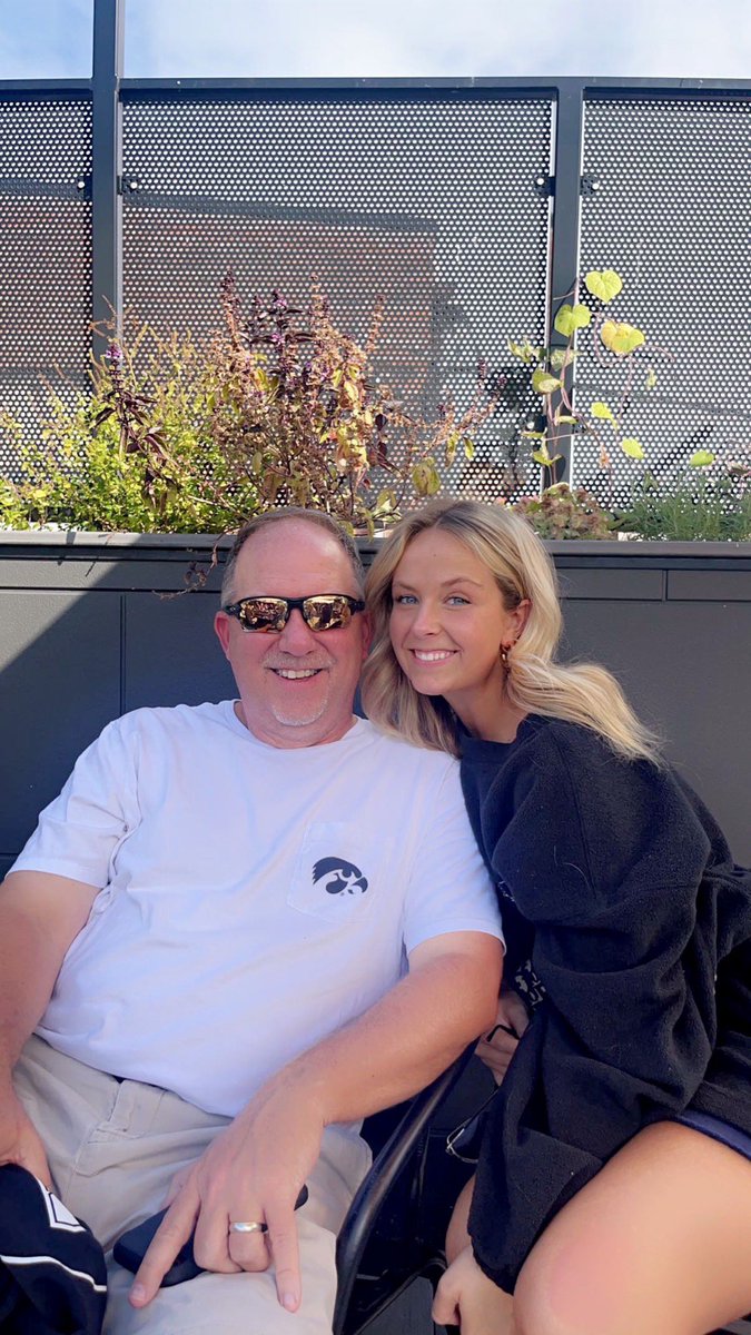 Father Daughter Kappa weekend at Iowa City! Have to admit the last second touchdown improved the visit immensely!!@MalloryLuther