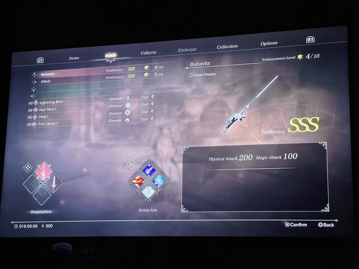 Manny_ack's tweet photo. @sslv3goku @BousfHearts @skybear59 @ValkyrieGame Yup did that and now I’m suffering haha it only took 3 days to max out on hard and S rank the main and two side missions https://t.co/z54dSl6BpL