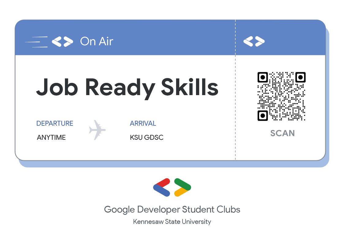 gdscksu's tweet photo. No better way to build up a resume than with GDSC. https://t.co/niCbswzLPY