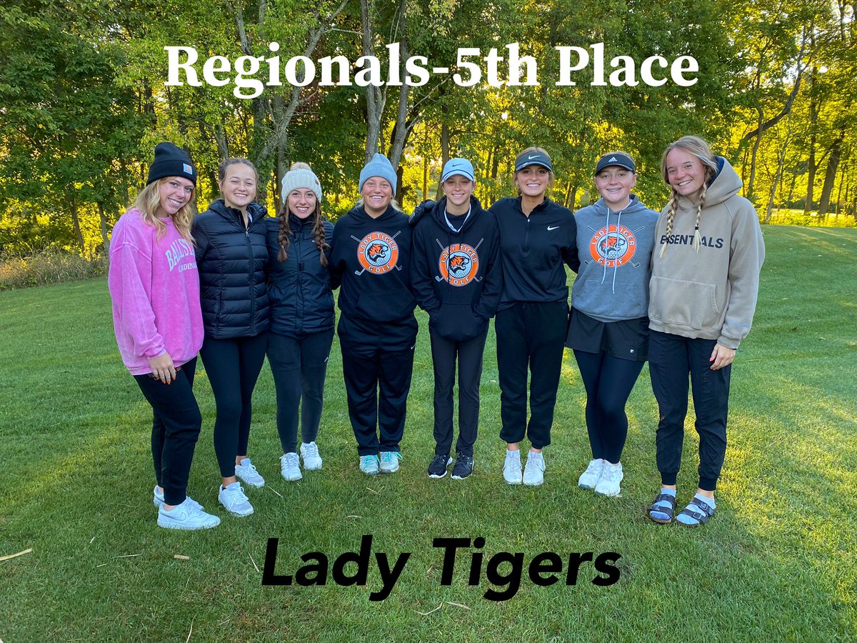 DanielPGraney's tweet photo. Congrats to the Lady Tigers and a 5th place finish at Regionals.  You had an amazing season and we are so proud of you. So grateful for our amazing coaching staff! @WarsawTigerGolf @Warsaw_Tigers @rogergrossman1 @dahoffert https://t.co/zWLKR1OhN0