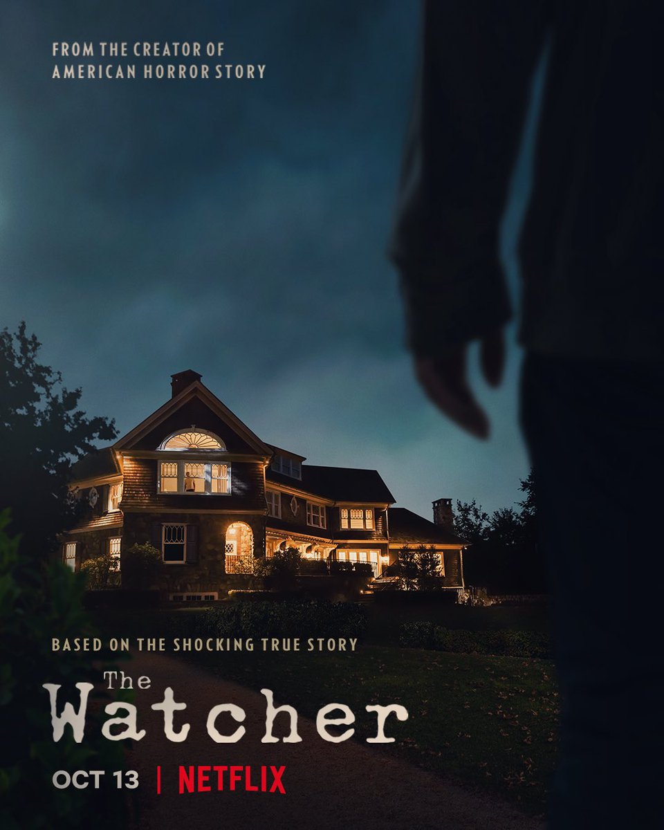 AHS_SPA's tweet photo. La casa de sus sueños no va a ser lo que parece. ¿Quién es The Watcher? 13 de octubre en Netflix. 

#TheWatcher, la nueva serie de Ryan Murphy. #TheWatcherNetflix https://t.co/gIjmGMZL0v