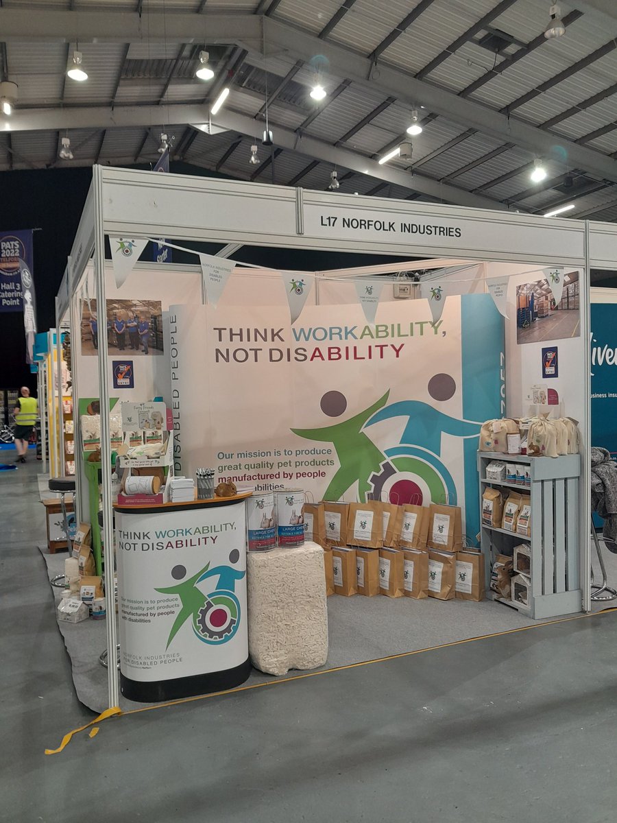 norfolkindust's tweet image. The stand is up and we are ready for business! Looking forward to meeting people over the next couple of days at PATS Telford #tradeshow #employability #Patstelford