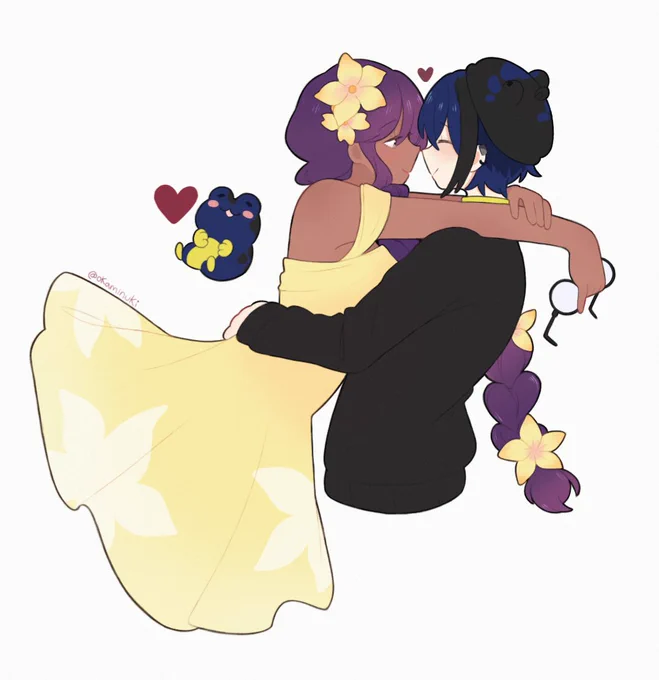 Commission for  ~ What an adorable couple It's them Congratulations~ 