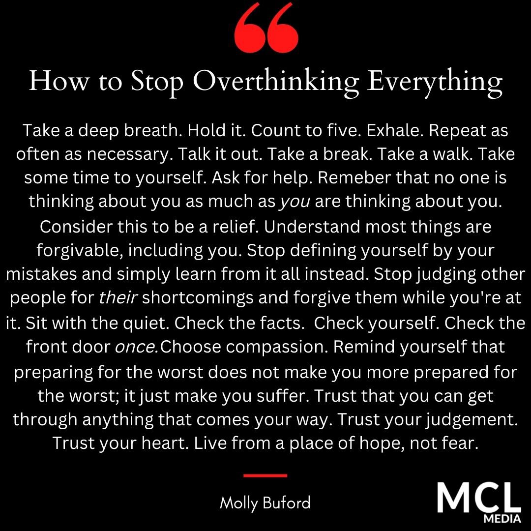 MCLMedia's tweet image. Wise words from Molly Buford. 🙏
#MotivationalQuotes #saturday #mclmediaonline #inspirational #explore