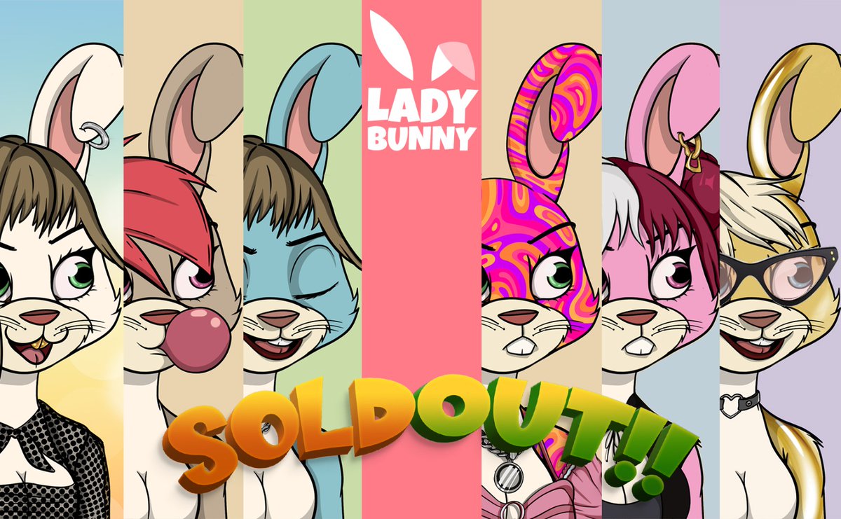 ladybunnyonline's tweet photo. Lady Bunny officially SOLD OUT  🔥🔥🔥

You can buy Lady Bunny on ME 🐰
https://t.co/P4LduzK0tp https://t.co/TUyh9V54mv