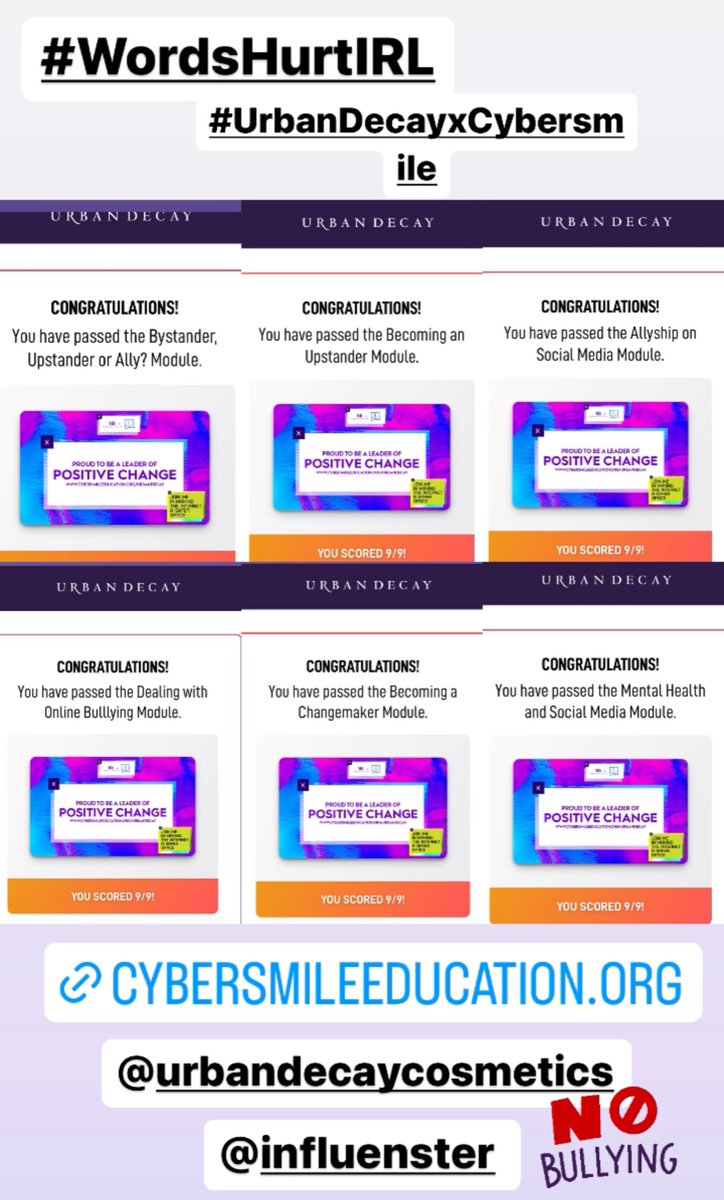 caitlen_coxwell's tweet photo. #complimentary #WordsHurtIRL #UrbanDecayxCybersmile @Influenster @UrbanDecayCosmetics 

https://t.co/cImARUaeQF https://t.co/mTYMGkZ3Ut