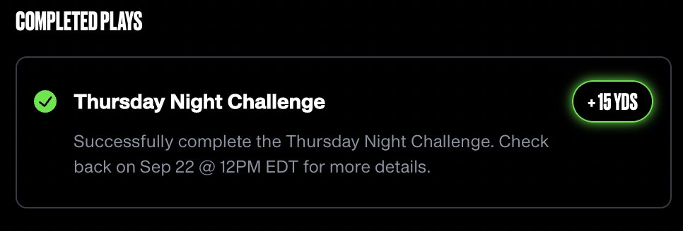 Nice play from the <a href="/NFLALLDAY/">NFL ALL DAY</a> Week 3 playbook!
Spec bought the Cam Heyward while the Minkah Fitzpatrick was pumping...
Decided to complete the challenge to leverage the rest of the week!