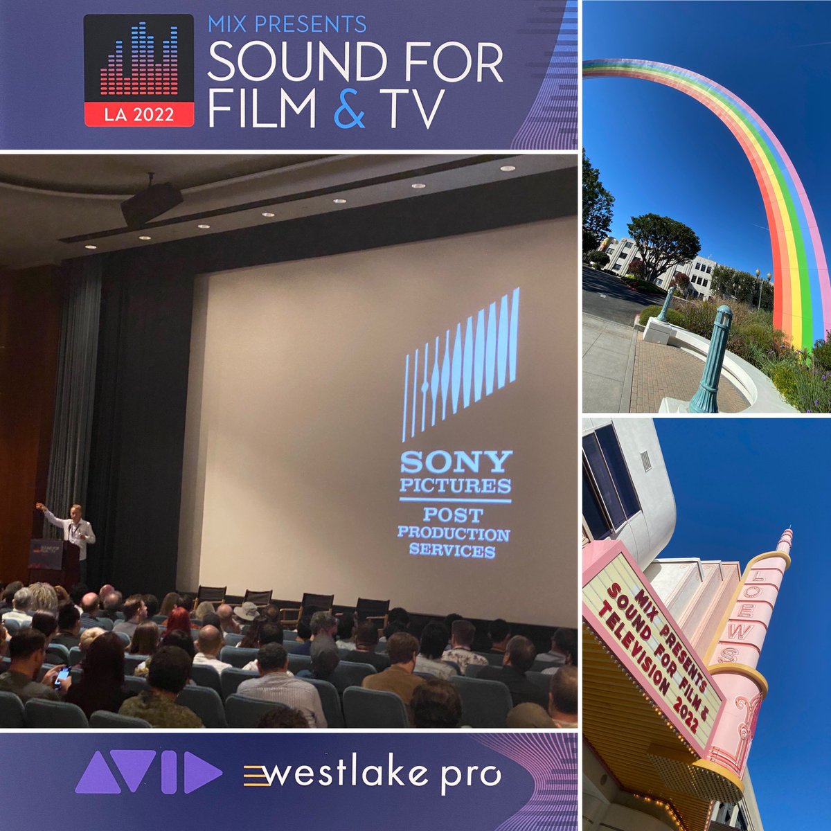LA_MichaelK's tweet photo. Mix presents the Sound for Film and TV event on the Sony Pictures Lot. @Avid and @WestlakePro host panels with the sound teams from The Batman, Dune and the picture and sound team from The Orville! @AvidProTools #avid #mixsff https://t.co/hr5FzWdtOc