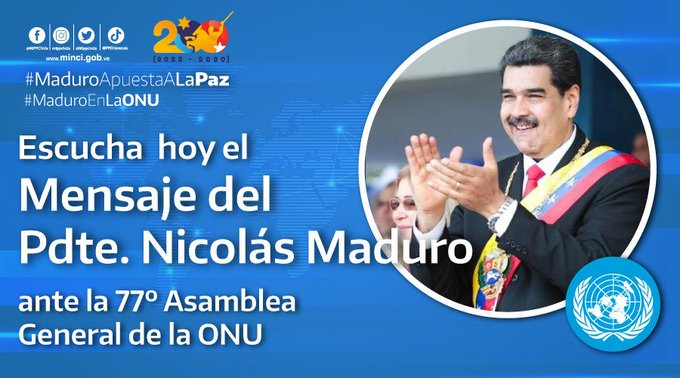 #24Sep |🇻🇪📢 ¡SEGUNDA ETIQUETA DEL DÍA! ⏩ #MaduroEnLaONU #MaduroApuestaALaPaz ¡La Verdad de Venezuela en la ONU! @luiscarrillo66 @Mippcivzla #MundoMultipolar