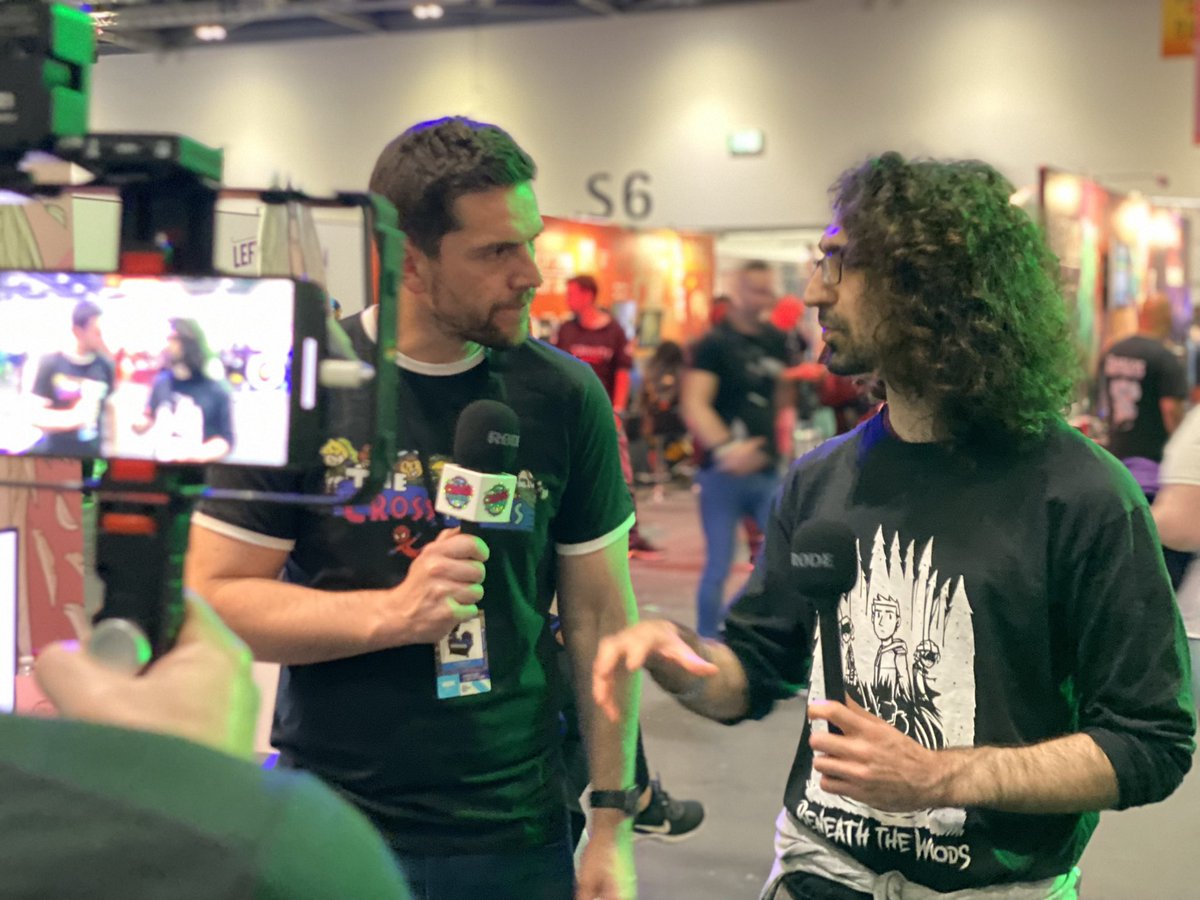 #BeneathTheWoodsGame creator, Parham gets in the spotlight with @TheCrossPlayers 🎥  Can’t wait to tune in!

<a href="/PSorooshian/">Parham Sorooshian</a> <a href="/EGX/">EGX</a> <a href="/NFTS_Games/">National Film & Television School Games Design</a> <a href="/NFTSFilmTV/">National Film and Television School</a>

#IndieGameDev #indiegames #indiegamedeveloper #EGX2022 #BehindTheScenes #videogames