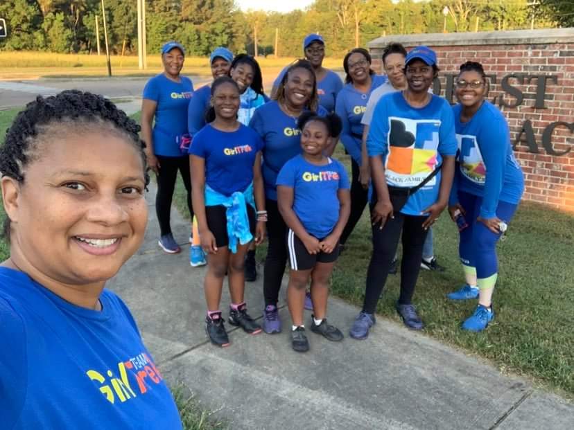 Olliegall's tweet photo. #SuperHeroSaturday @GirlTrek
#4Dark30Crew we prayed, we walk, 
we laughed, we enjoyed the sunrise.
Also, focused on the importance of safety &amp; selfcare!  We even started our #SquatChallenge. My Day 13 | #21Walks30Days
#JumpstartChallenge👟 https://t.co/vc5NXe9z6P