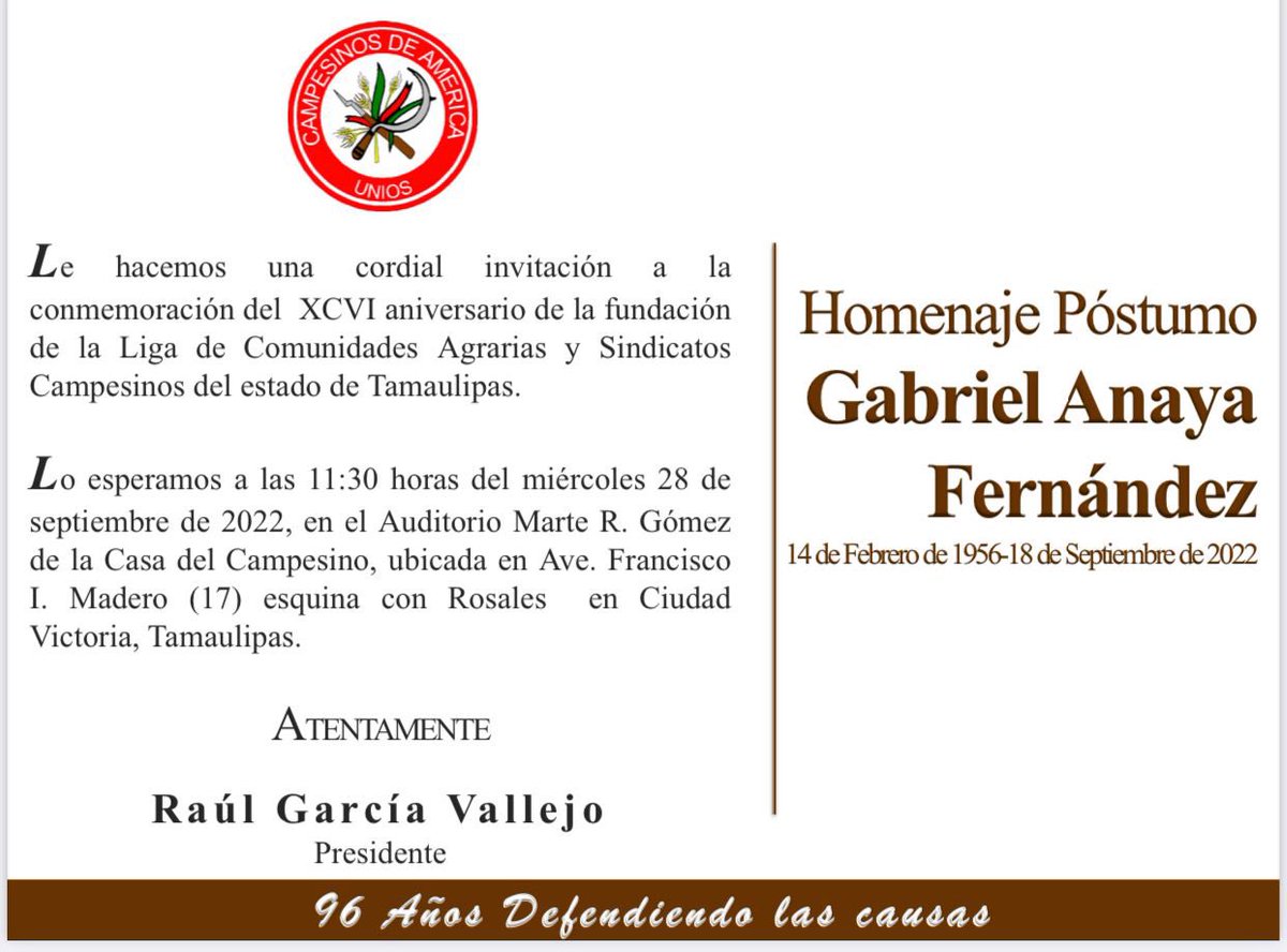 CncTamaulipas's tweet photo. ¡Atenta invitación! 
@LetyBarreraM
@CNC_CEN              @PRITampsOficial https://t.co/s3RQOKhqQE