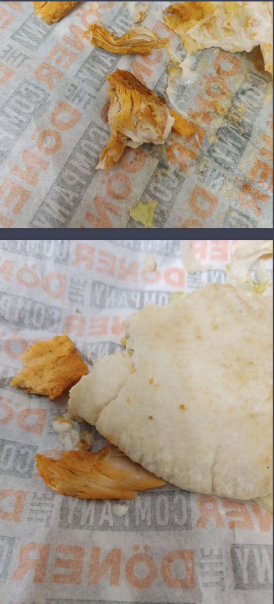 AdithAkn's tweet photo. Got traumatized by the @Swiggy . Ordered a goddamn Veg Falafel and what I got was chicken. Litreally my family was so taken back as they're pure vegetarians. Shame on such actions. #swiggy #shame #notexpected https://t.co/JChS9CcHaD