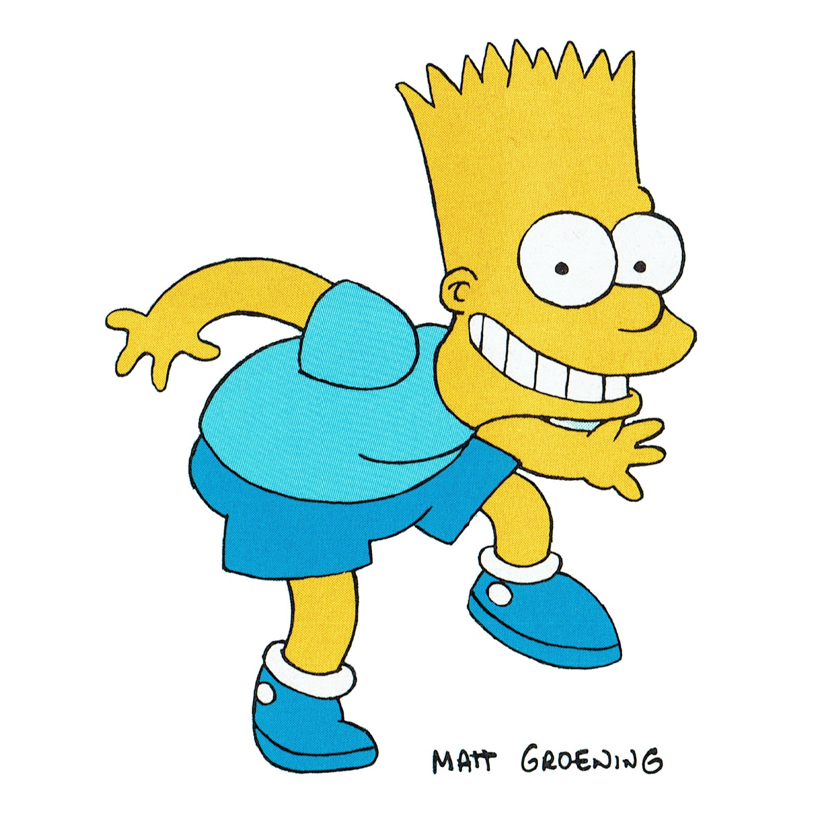 simpsons bart blue shirt