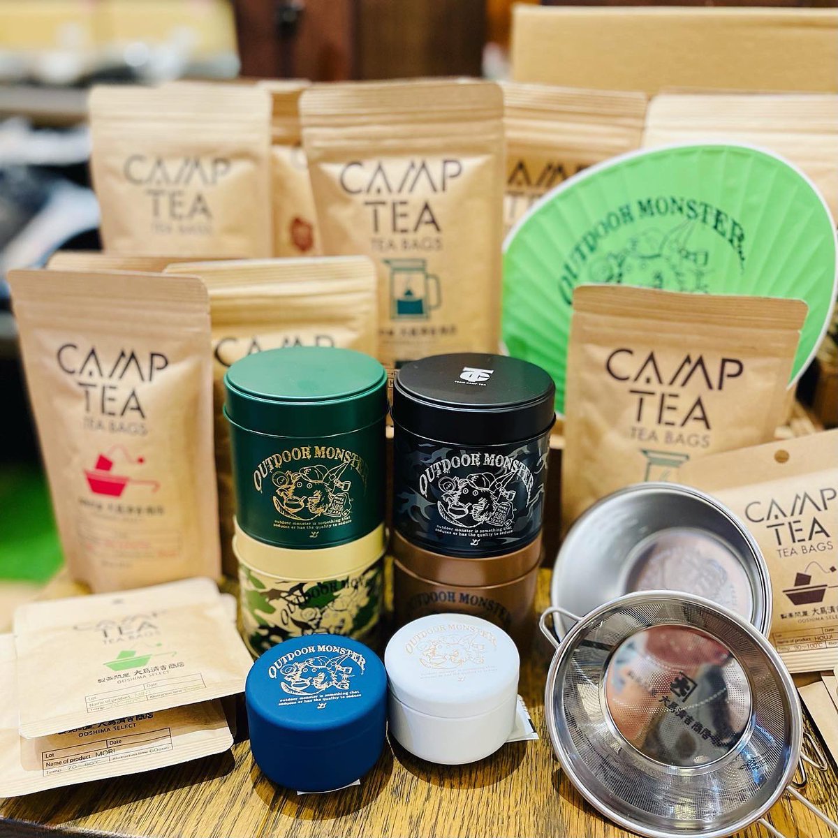 bridger_bicasa's tweet photo. 《大島園》
CAMP TEAやアウトドアモンスターの茶缶など、オソトデオチャに注目✨
創業100年、ほうじ茶にこだわりをもつお茶屋“茶舗 大島園”さんのアイテムを
東京初✨ #BICASA でお取扱いスタート‼️
ぜひ店頭でご覧ください😊
#大島園
#camptea
#teaboy
#アウトドアモンスター茶缶
#シェラ茶漉し https://t.co/ejJHzZokvB