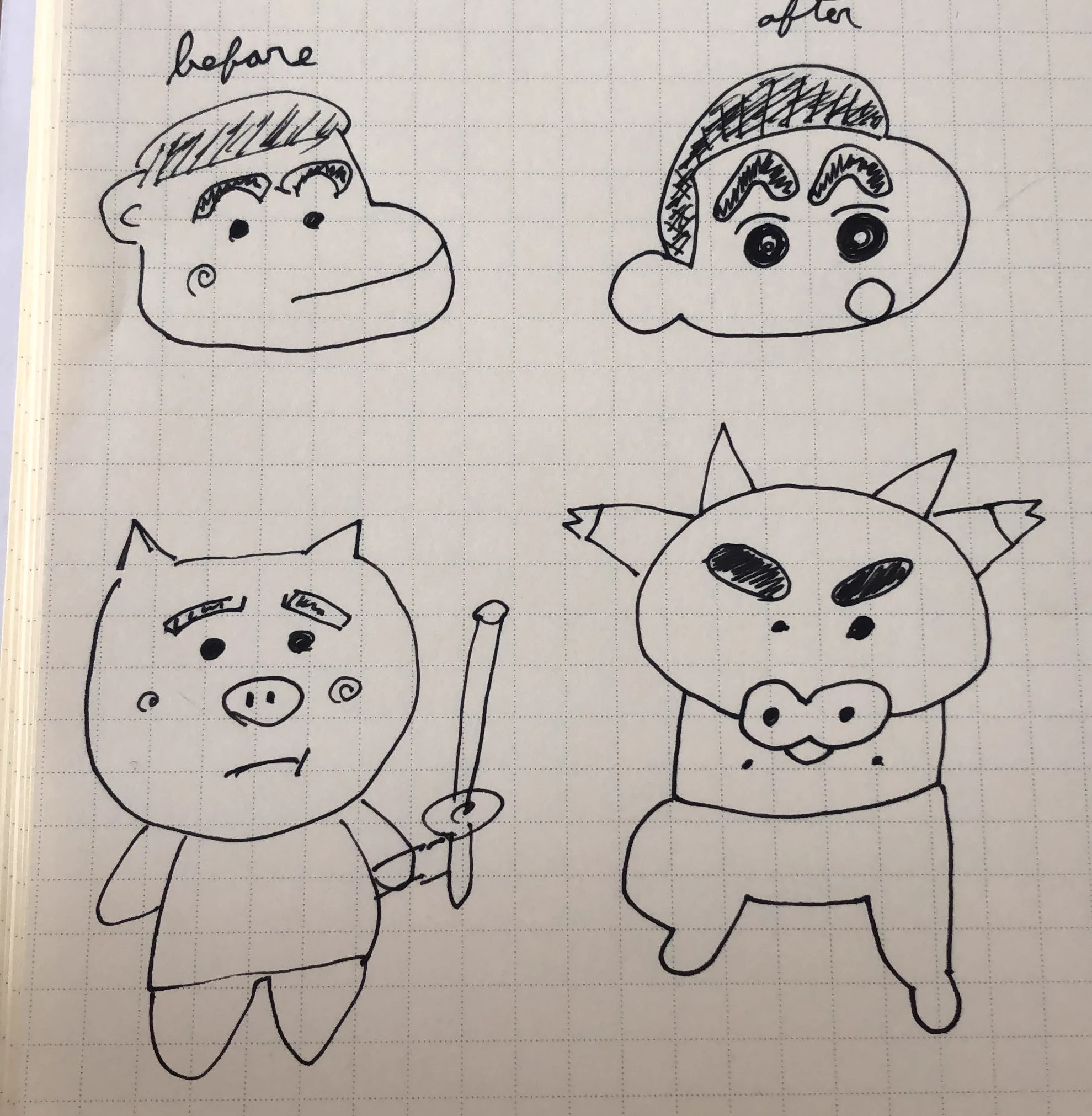 @suda_1109 夫に見ないで書いた後にすだたく先生の見本を見ながら買いたらこんなに上手に描けました！凄いです！！ 
