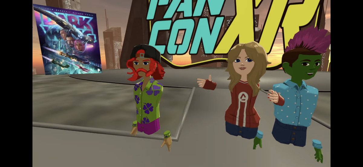 BlakeNorthcott's tweet photo. In VR with @BrendanColumbus and @matthewmedney at @FanConXR https://t.co/RP7xP34KaP