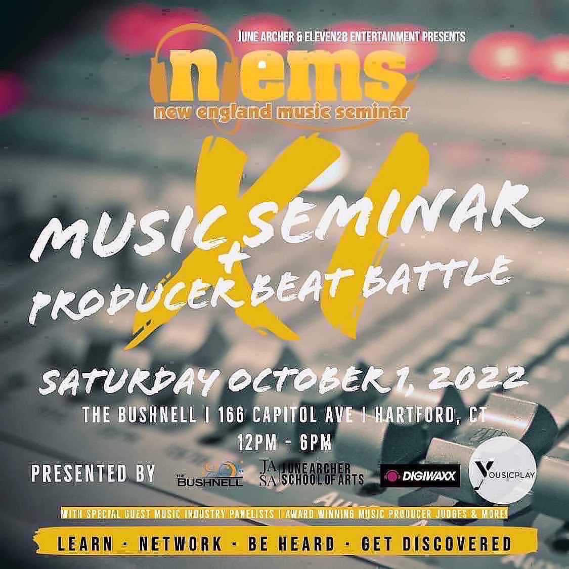 NEMSTV's tweet photo. New England Music Seminar | Oct 1st 2022
The Bushnell Theatre | Hartford CT https://t.co/gcEJShHhcn