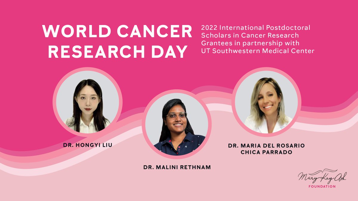 marykaycares's tweet photo. Our International Postdoctoral Scholars in Cancer Research Program in partnership with UT Southwestern Medical Center brings the best and brightest to conduct cutting-edge research. We are proud to support their efforts. #worldcancerresearch https://t.co/YnyF3Om5Dh
