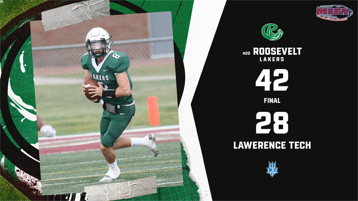 Luke Wilson ignited the 20th ranked <a href="/RULAKERFB/">Roosevelt University Football</a> with 312 passing yards as the Lakers defeated Lawrence Tech today! #RideTheWave 🌊

📰👀Read the recap: bit.ly/3xRoBOm