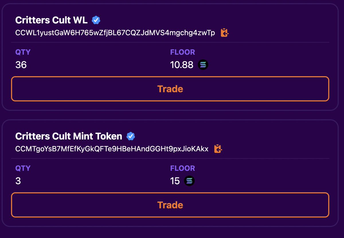 RickiCryptoStix's tweet photo. This is what true organic engagement looks like. Under 10k followers, over 10 SOL WL token price. 

Congrats @rgb0x00! Can't wait to meet the @CrittersCult https://t.co/Xn2lYltwx6