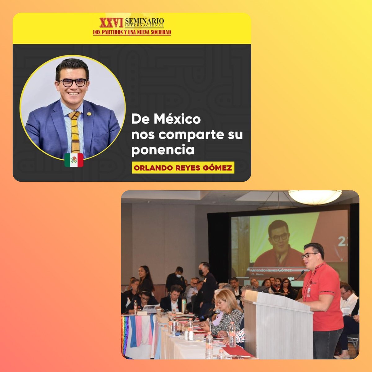OrlandoReyes_G's tweet photo. ⭐️Muy agradecido de participar en el tercer día de trabajos del XXVI Seminario Internacional "Los Partidos y una Nueva Sociedad".

Descarga mi ponencia sobre los poderes mediáticos, redes sociales, ideología y batalla de ideas👇 
https://t.co/gjfvSrta9u https://t.co/s68Gjx1U3D