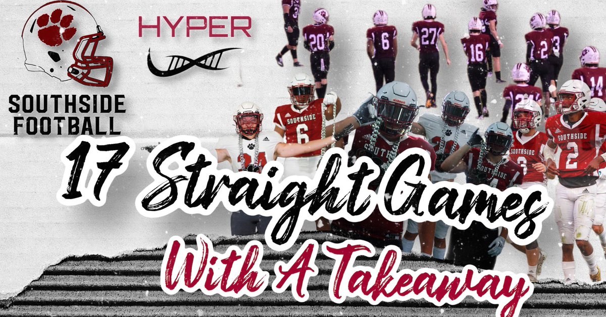 Southside_FBall's tweet photo. 17 straight games with at least 1 defensive takeaway!! #HYPERD https://t.co/zbzcQpXMg2