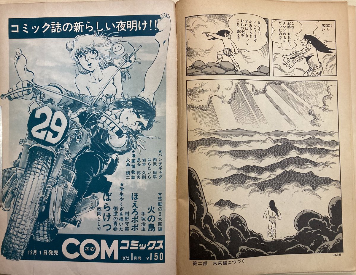 石井先生の不良路線は、実は子供にはちょっと怖くて苦手だったのです。『750〜』のかわいい青春漫画への変化はあれれ〜?と思いつつ読みやすくなって好印象でした。それはそうと『火の鳥』の感動の最終ページの隣で股開いてんのはどうかね。
