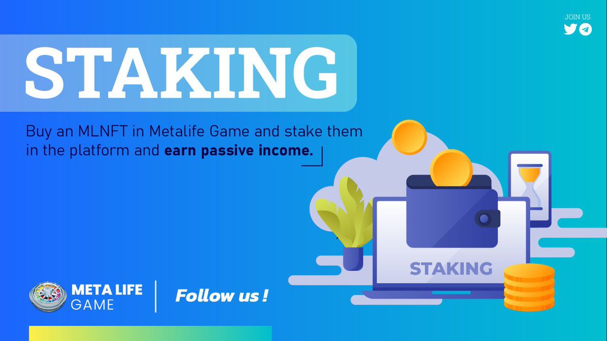 _Metalifegame_'s tweet photo. #Staking is one of the most profitable passive income generators for investors in the #cryptomarket. Instead of keeping your assets sitting idle in your wallets, you can earn by staking them on platforms. Buy an #MLNFT now and stake them in the platform and earn passive income. https://t.co/PI5jcCF2ca