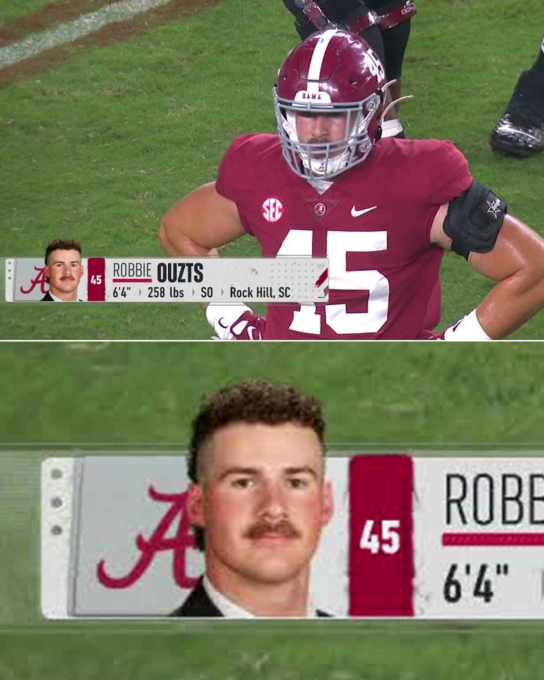 Alabama Football on Twitter "RT This mullet & mustache combo 💯 https//t.co