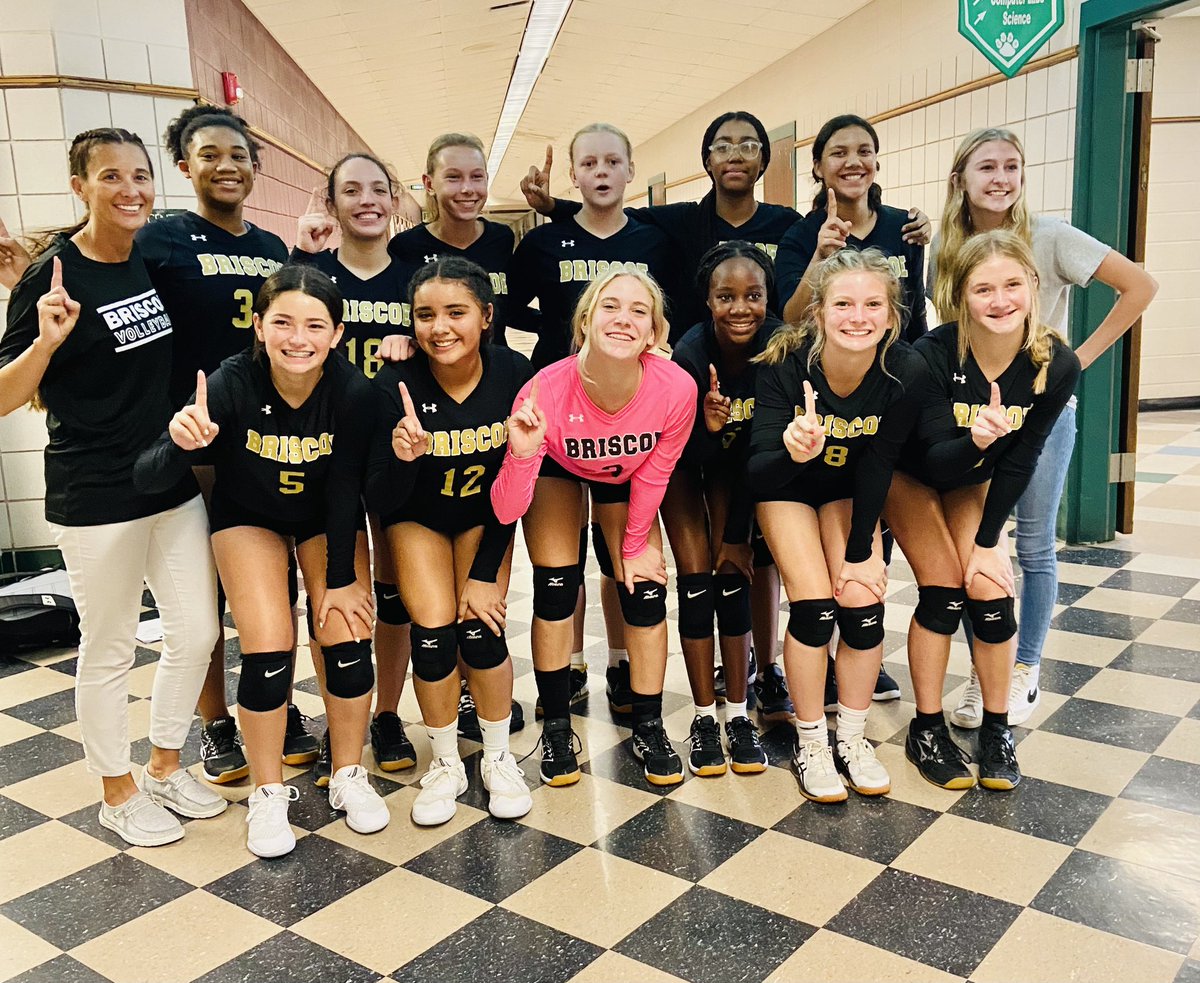 Briscoe 8B🏐 won the Brenham 8th grade B Tournament today!
G1 vs. Giddings 25-18, 25-6✅
G2 vs. Sealy 25-17, 25-20✅
G3 vs. Bellville 25-17, 25-21✅
Great competition, Great Teamwork!
<a href="/BJHAthletics/">Briscoe Athletics</a> <a href="/BJHGirlsAth/">BJHGirlsAthletics</a> <a href="/Foster_vball/">Foster Volleyball</a> #RiseasONE💛