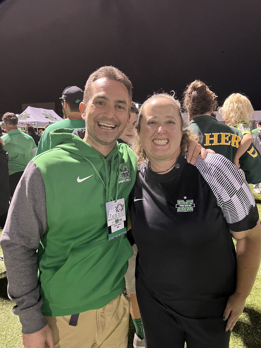 Great win for <a href="/HerdMSoccer/">Marshall University Men's Soccer</a>! Shout out to Kerri Francis ATC <a href="/MUSportsMed/">MarshallSportsMed</a> who helps keep them on the pitch