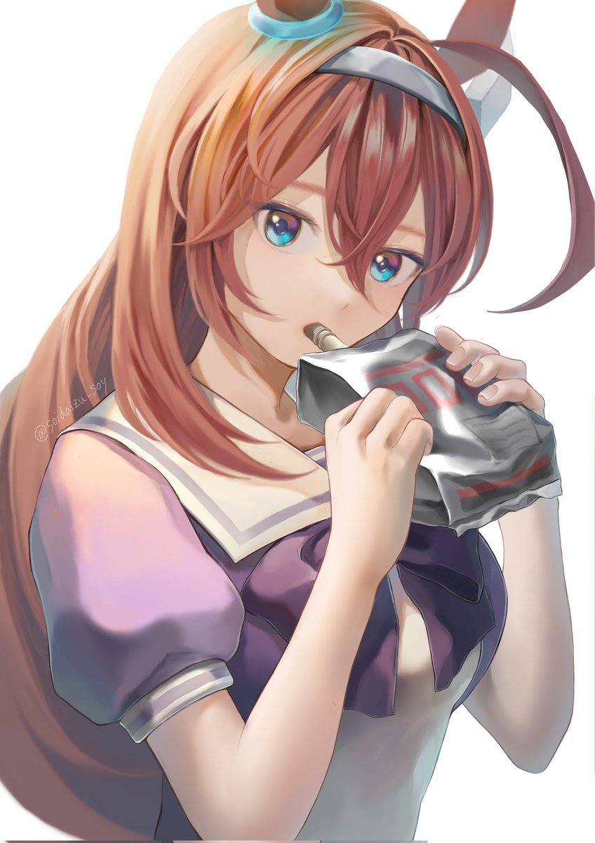 ウマ娘「ブルボン燃料補給中#ウマ娘 #ミホノブルボン#ウマ娘プリティー