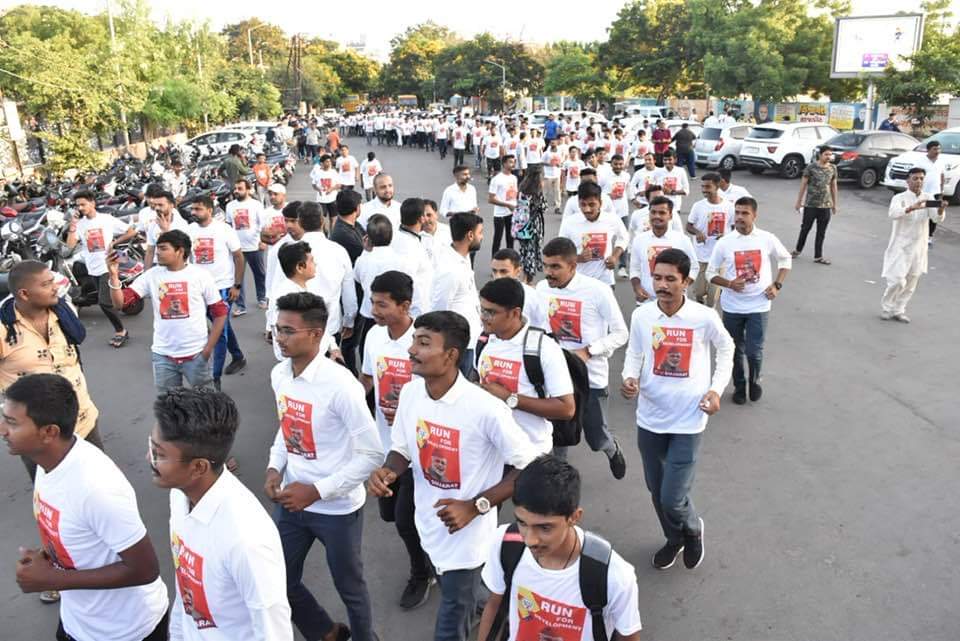 kamlesh_mirani's tweet image. આજરોજ રાજકોટ શહેર યુવા ભાજપ દ્વારા #RunForDevelopment મેરેથોન યોજાય હતી.