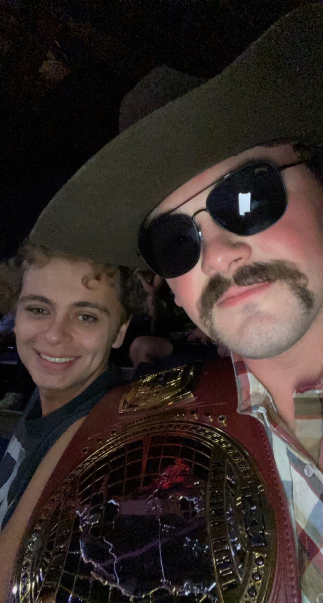 JarodrtSmith's tweet photo. #WWEVancouver #heel and the #mark @_JoeyPitt https://t.co/H5qtcSQast