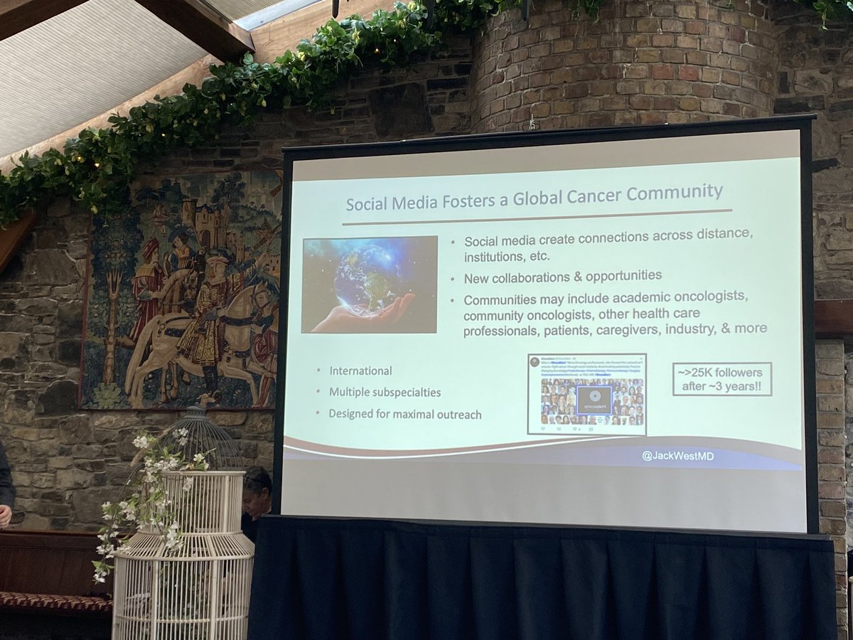 DrJNaidoo's tweet photo. #AILCC22🇮🇪
Strengths of social media by guru @JackWestMD:

- scientific exchange in the digital age: ⬆️ing use of Twitter at academic meetings

- keeping up to date: hashtags are ‘bat signals’ for specific info 

- builds community: allows many to have a voice/learn/grow 

@LCSM https://t.co/ftUGSBFWJP