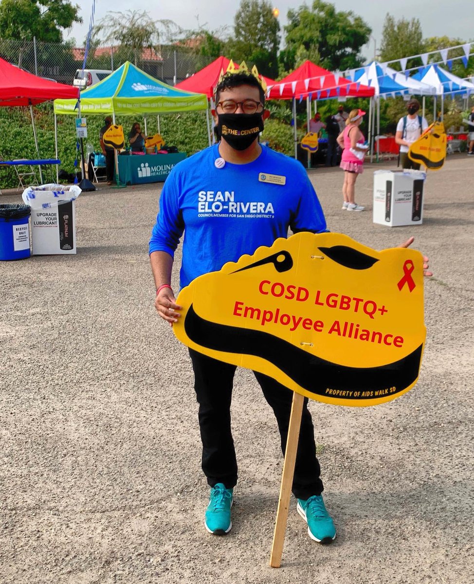 benmmendoza's tweet photo. 🏳️‍🌈 My cold/sinuses prevented me from making AIDS Walk today but… WE DID IT FAM! With the help of so many of you the CoSD LGBTQ+ Employee Alliance reached our $1000 GOAL! I’m so honored that y’all helped us do this. I seriously appreciate each and everyone of YOU! ☺️ https://t.co/NFnKKDSK5W