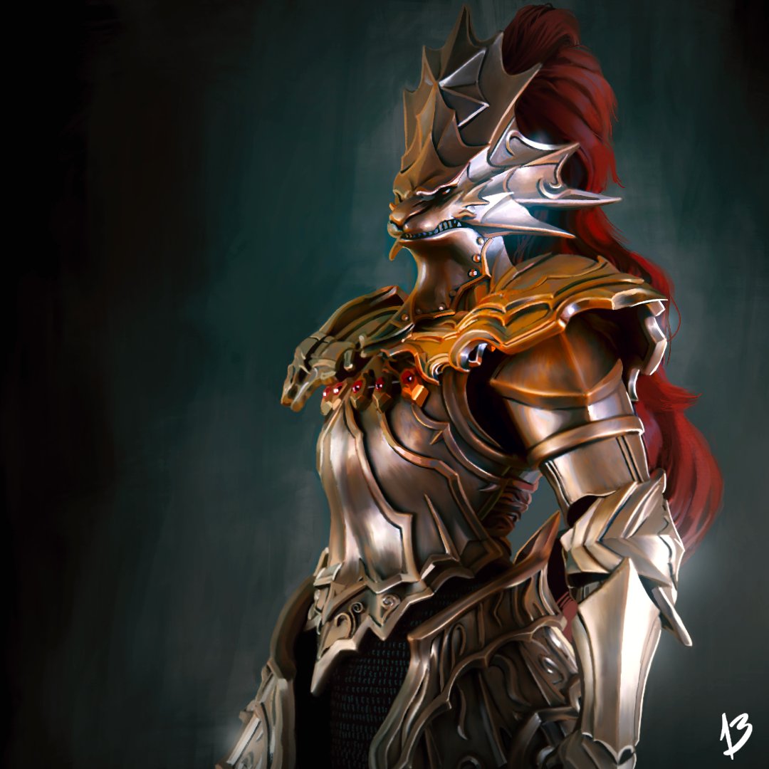 Sir Ornstein the Dragon Slayer

#study #daily #digitalart #sketchbook #digitalpainting #portrait #painting #sketch #doodle #artistsontwitter  #darksouls #vacaroxa #SIRptember