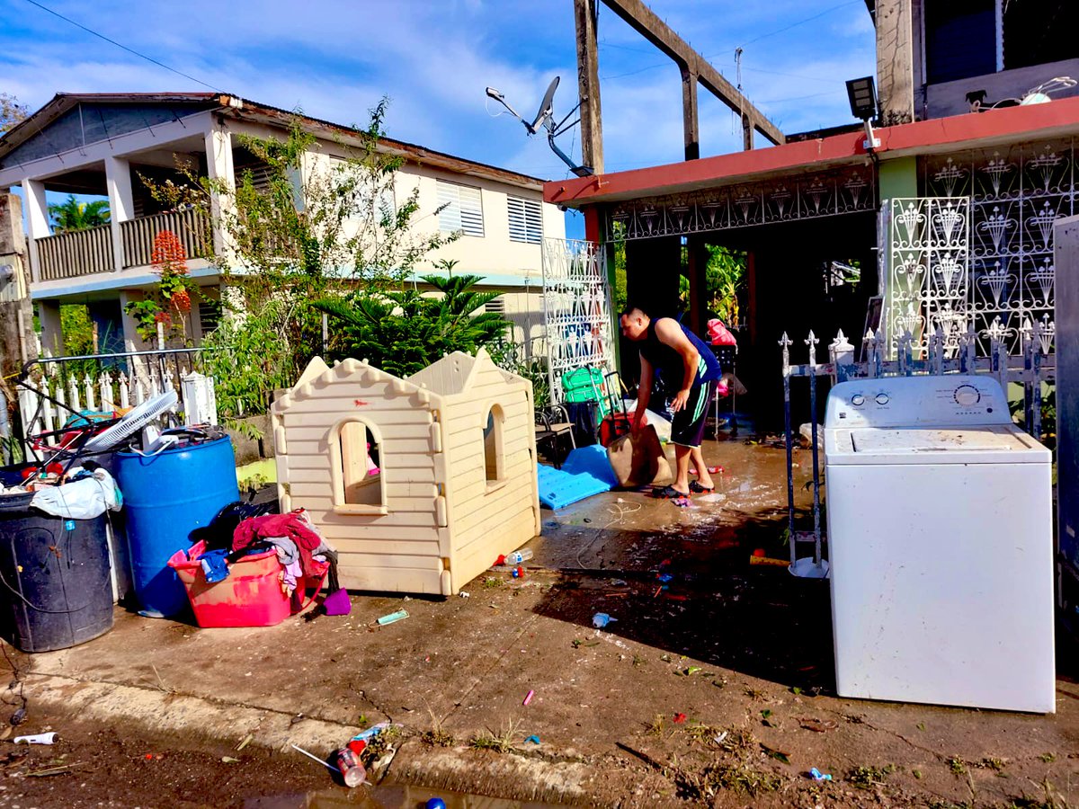 DCampoamor's tweet photo. I spent the day in La Playa, Añesco and Ricó with families — many who lost everything — recovering from Hurricane Fiona. They just got running water &amp; still don’t have power. https://t.co/8I9cDxdFJu