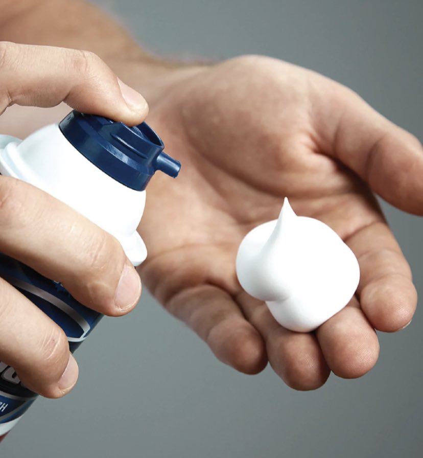 Eddbur1's tweet photo. @TubbyALT Shaving cream?? Mmm my favorite https://t.co/ZEnMIx071s