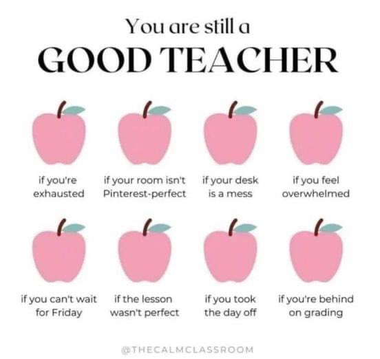 _MsKelly_'s tweet image. Reminder ‼️ teachers are human too! ❤️🍎

#Teching #Teachers #teachertwitter