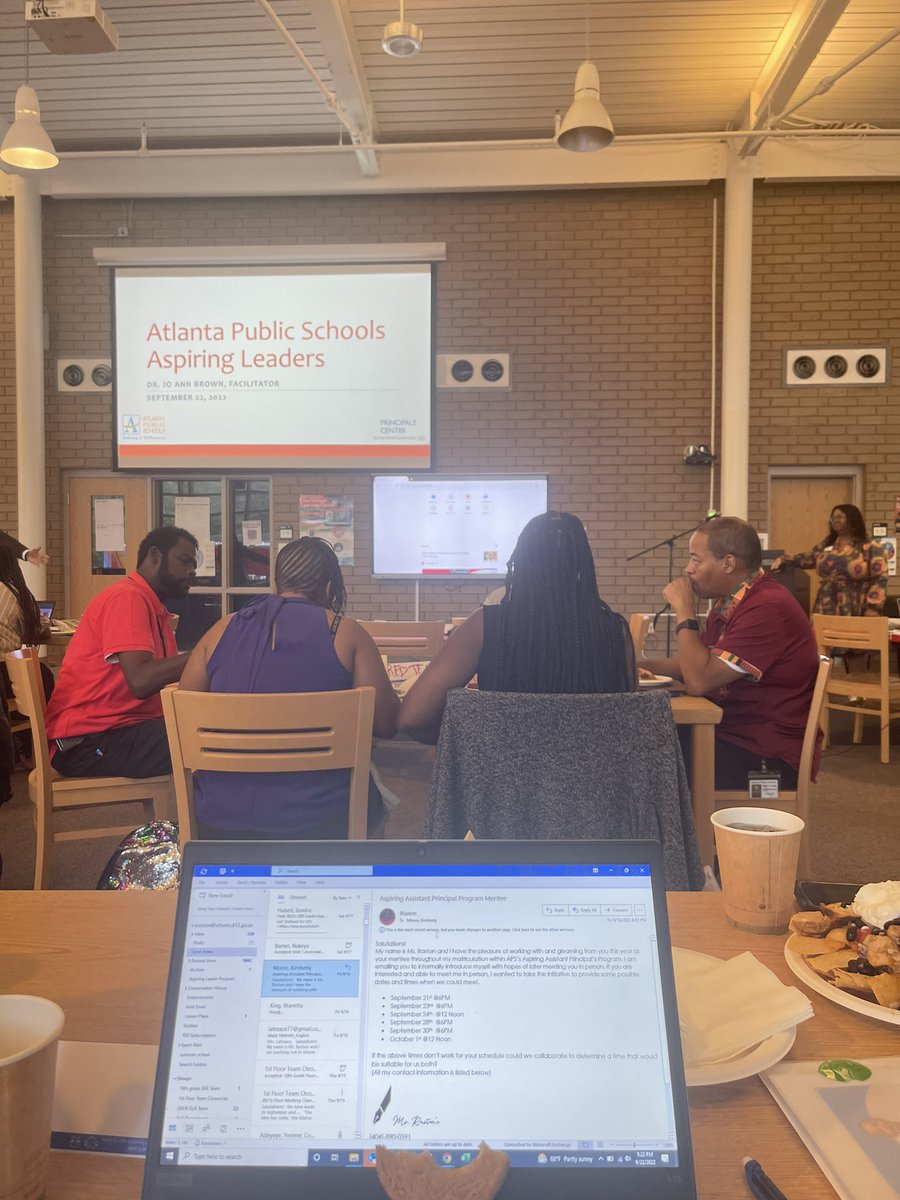 MsRaston's tweet photo. At this weeks past #AspiringLeadersProgram the #YellowTeam made connections, we reflected on our own bias and we examined how to function in unity to accomplish our common goals. https://t.co/wAT4YzsmNN
