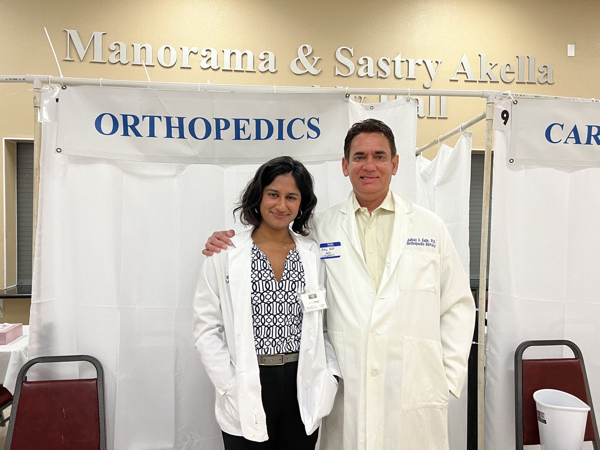 Had a great time volunteering at the Health Fair at the <a href="/livermoretemple/">livermore Temple</a> with my daughter Nisha, who is applying for ortho residency this cycle! ⁦@nishakalemed⁩ #orthotwitter #medtwitter