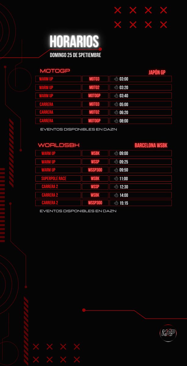 Double2MAP's tweet photo. ⏰ HORARIOS DE DOMINGO ⏰ https://t.co/FWLIQVa0YI