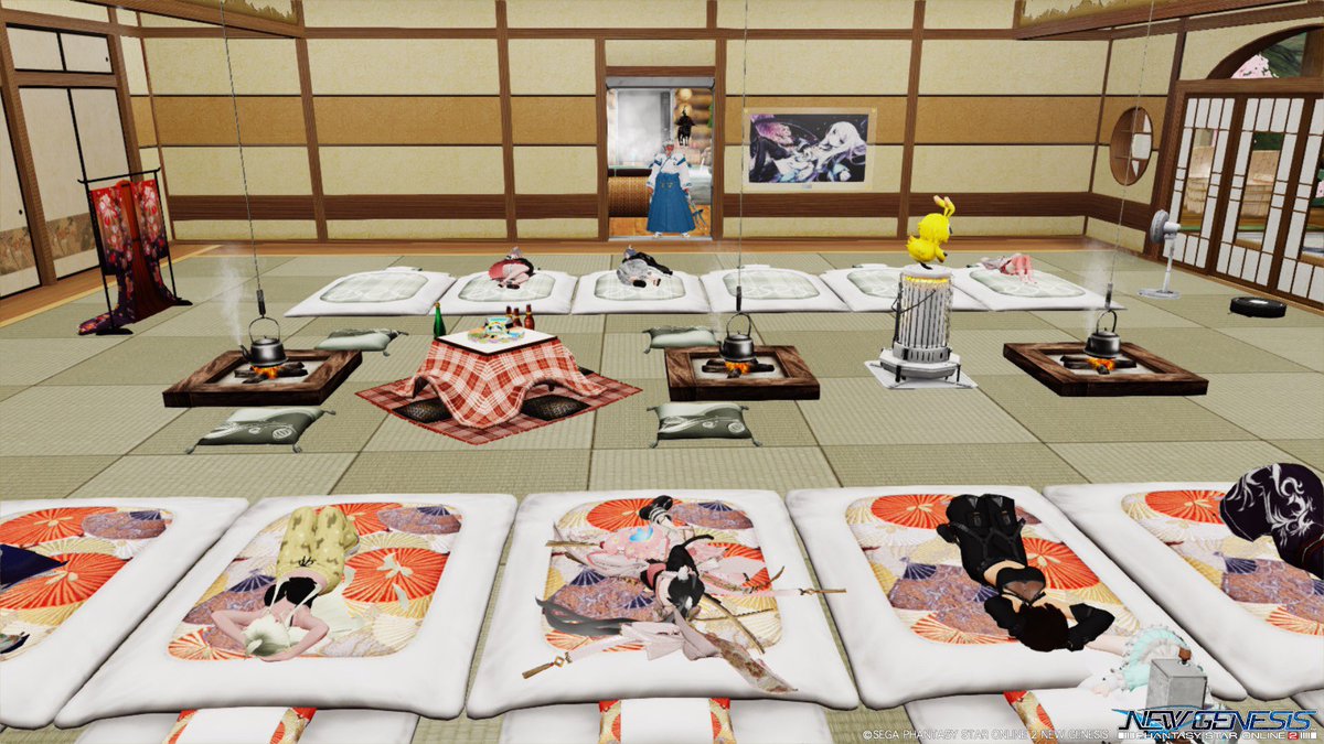 temaritoissho's tweet photo. チームぬこパン 撮影会パート2
きゃみさんの宿屋風なお部屋で修学旅行ごっこ
 #撮影会   #メンテの日じゃないけどssを貼る https://t.co/37OpDpUvMO