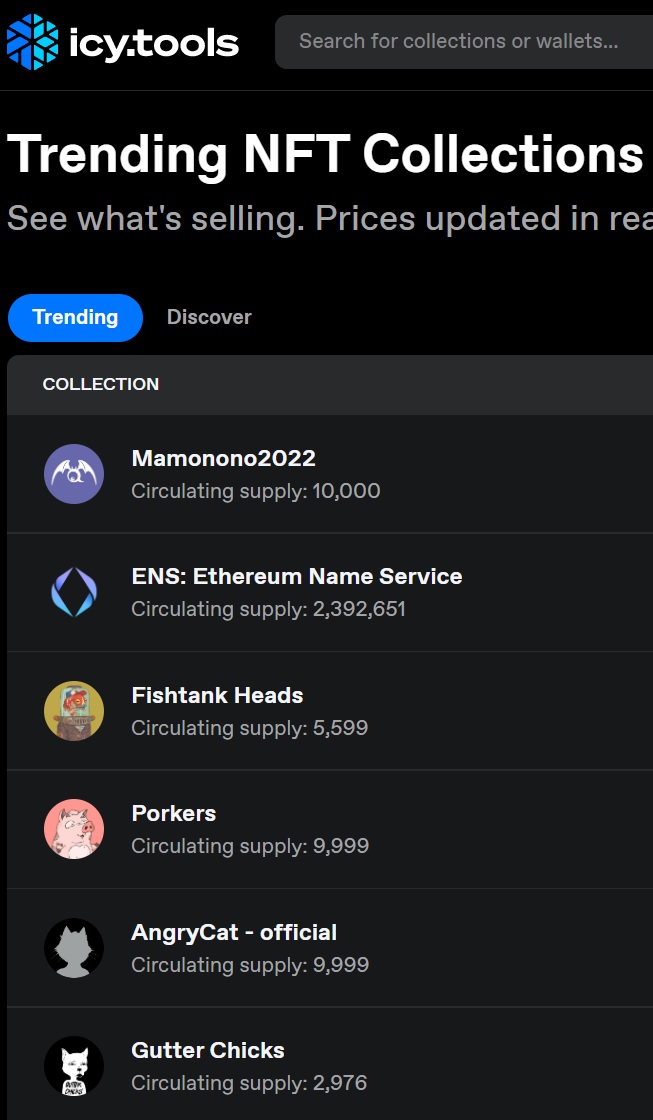 GutterChicks's tweet photo. Gutter Chicks is #6 trending on @icy_tools, next to @Mamonono2022 @ensdomains @thelakeclubnft @PorkersLOL &amp; @angrycat_nft - good going #GangGang, what a Caturday this is! https://t.co/RcSk33U7uQ