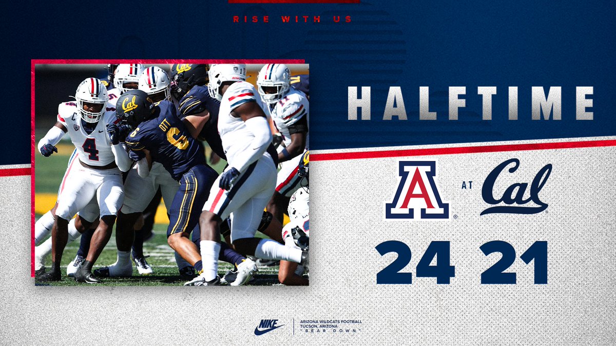 ArizonaFBall's tweet photo. First Half. β
#AZvsCAL | #RiseWithUs https://t.co/AorPjdENBD